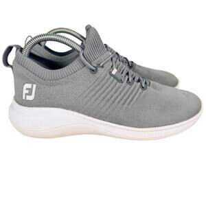 FootJoy Golf Shoes Womens 8.5 M Gray Flex XP Spikeless Sneaker Waterproof Mesh